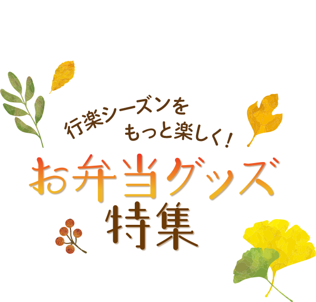 行楽シーズンをもっと楽しく！お弁当グッズ特集