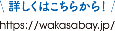 詳しくはこちらから! https://wakasabay.jp/
